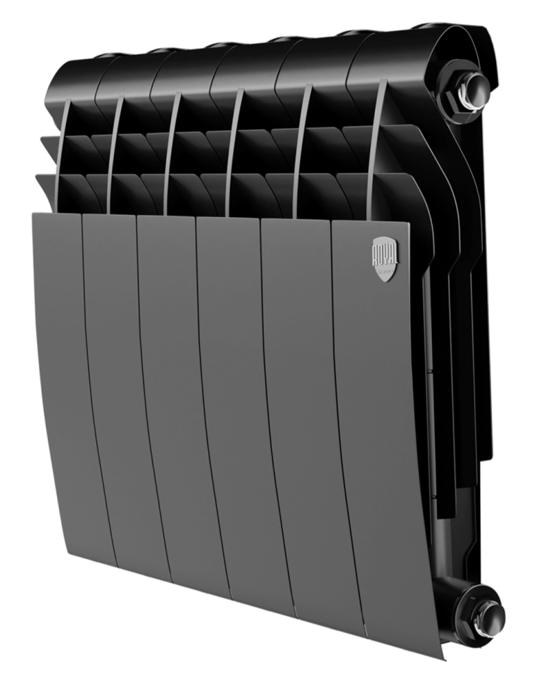 Биметаллический радиатор отопления Royal Thermo BiLiner B 350 6 секций Noir Sable