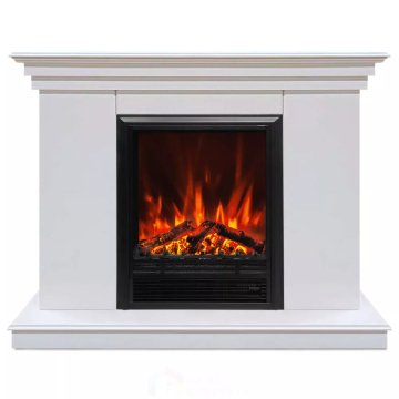 Каминокомплект Хорошие Камины Марс с очагом RealFlame Eugene белый
