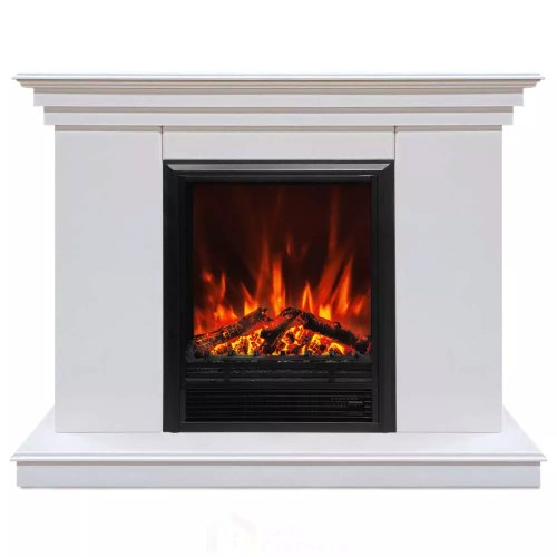 Каминокомплект Хорошие Камины Марс с очагом RealFlame Eugene белый — фото 1