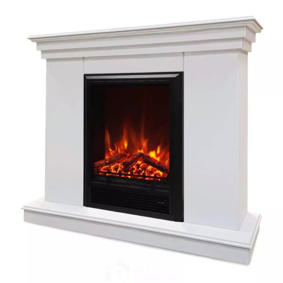 Изображение товара Электрокамин Хорошие Камины Марс с очагом RealFlame Eugene белый 25 м2