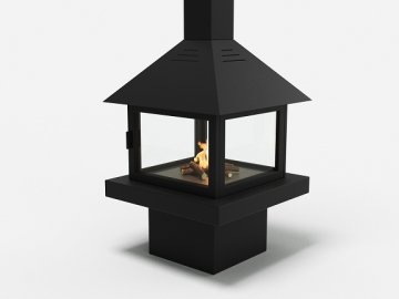 Островной биокамин Good Fire Куб 850