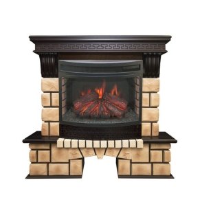 Каминокомплект RealFlame Stone Brick 25/25,5 с очагом Firefield 25 S IR
