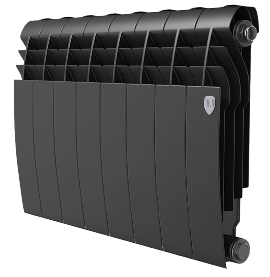 Биметаллический радиатор отопления Royal Thermo BiLiner B 350 8 секций Noir Sable