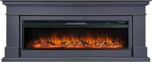 Каминокомплект Royal Flame California V60 SFT (Разборный) с очагом Vision 60 LOG LED серый графит — фото 1