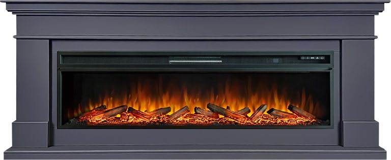 Каминокомплект Royal Flame California V60 SFT (Разборный) с очагом Vision 60 LOG LED серый графит — фото 1