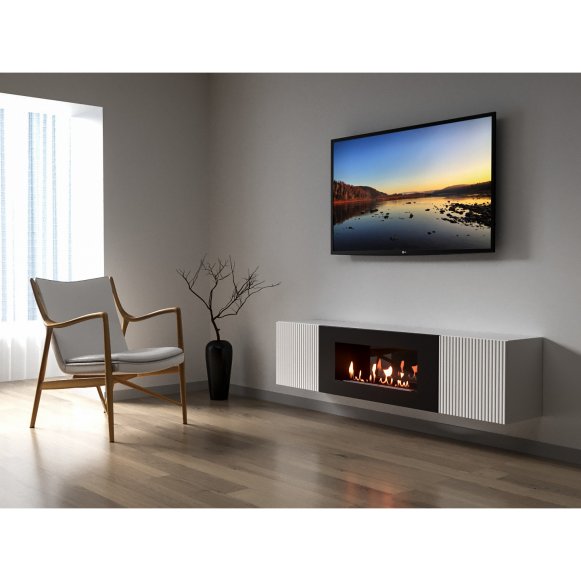 Изображение товара Тумба с биокамином Firelight BFP-P1700L белая