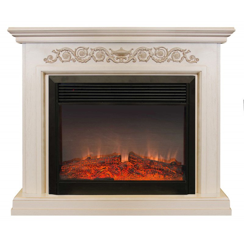 Каминокомплект RealFlame Leticia 26 WT с очагом Moonblaze Deluxe