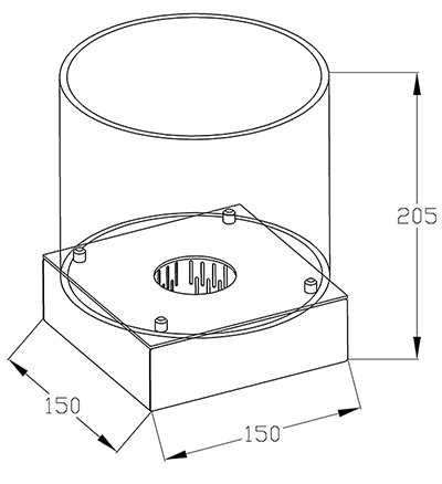 Изображение товара Биокамин Silver Smith Queen настольный, нержавеющая сталь, 18x15x21 см