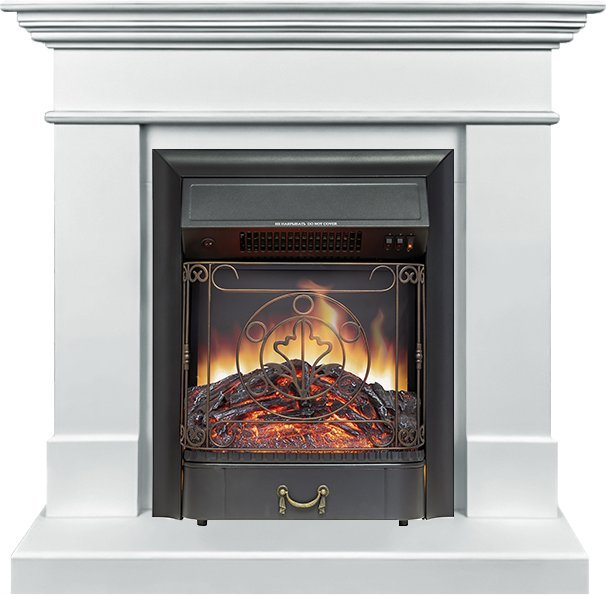 Каминокомплект Royal Flame California STD SFT с очагом Majestic FX Black белый (разборный) — фото 1