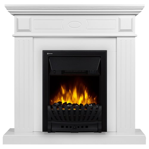 Каминокомплект Firelight Bianco Classic с очагом Electrolux EFP/P-1020LS белый — фото 1