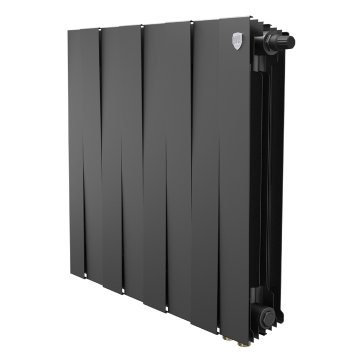 Биметаллический радиатор отопления Royal Thermo PianoForte 500 черный VR80 8 секций