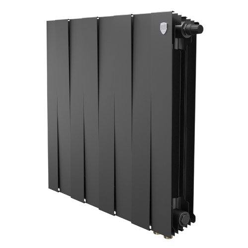 Биметаллический радиатор отопления Royal Thermo PianoForte 500 черный VR80 8 секций Биметаллический радиатор отопления Royal Thermo PianoForte 500 черный VR80 8 секций