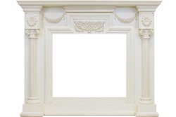 Портал Royal Flame London под очаги Vision 28/30 слоновая кость с патиной