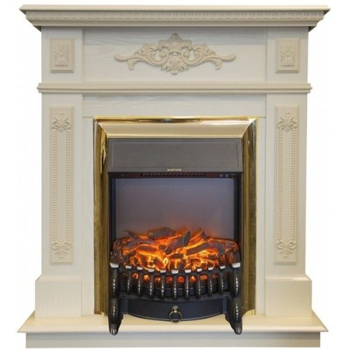 Каминокомплект RealFlame Lilian STD/EUG WT с очагом Fobos Lux Brass S Каминокомплект RealFlame Lilian STD/EUG WT с очагом Fobos Lux Brass S