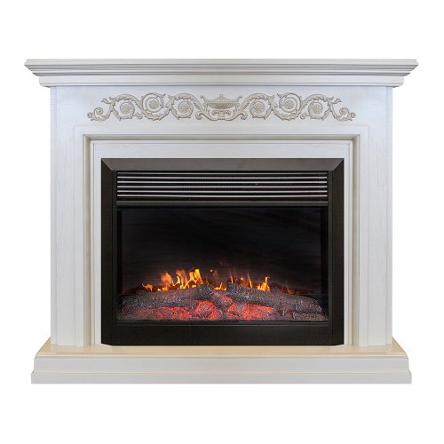 Каминокомплект RealFlame Leticia 26 WT с очагом MoonBlaze LUX Black