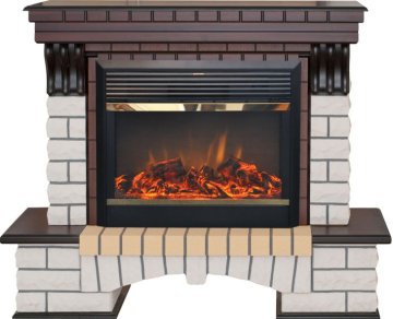 Каминокомплект RealFlame Country 26 AO с очагом MoonBlaze LUX Black/Brass