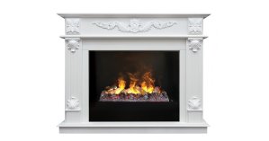 Изображение товара Каминокомплект RealFlame Philadelphia 25,5/26 WT 3D Cassette 630 + Black вставка 
