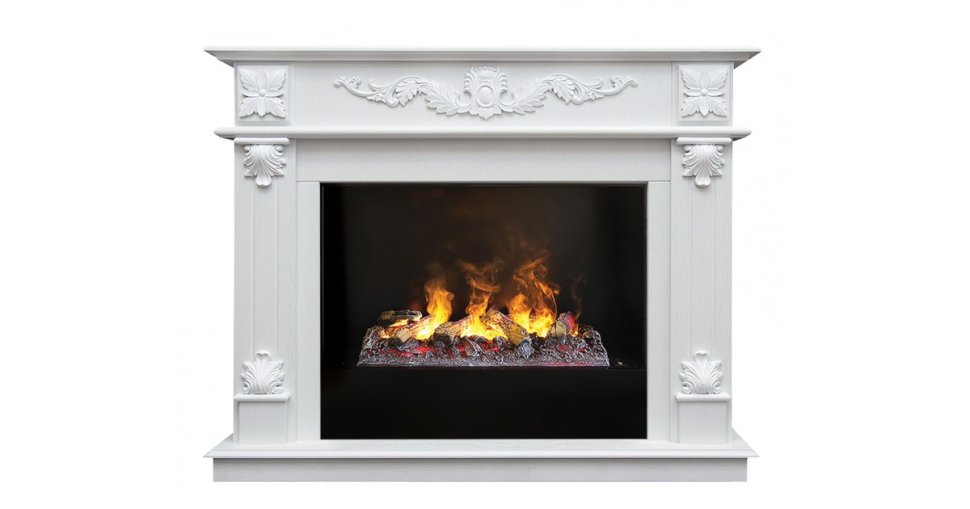 Каминокомплект RealFlame Philadelphia 25,5/26 WT 3D Cassette 630 + Black вставка Каминокомплект RealFlame Philadelphia 25,5/26 WT 3D Cassette 630 + Black вставка
