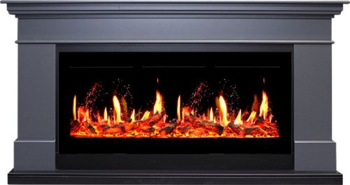 Каминокомплект Royal Flame California с очагом 5D V-ART 40 серый графит — фото 1