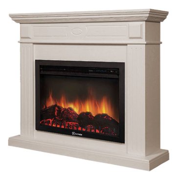 Каминокомплект Firelight Bianco 30 с очагом Electrolux EFP/P-3020LS шпон беленый дуб
