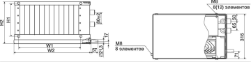 Водяной охладитель Shuft WHR-W 600х300/3