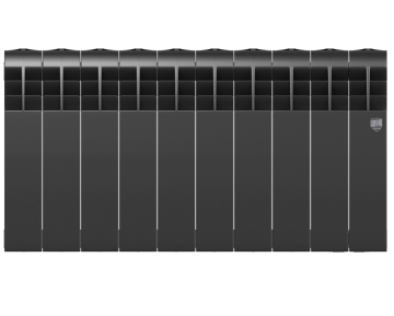 Биметаллический радиатор отопления Royal Thermo BiLiner B 350 10 секций Noir Sable