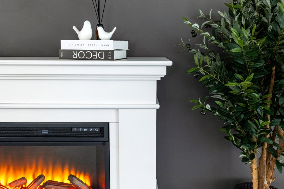 Каминокомплект Royal Flame California V60 SFT (Разборный) с очагом Vision 60 LOG LED белый — фото 10