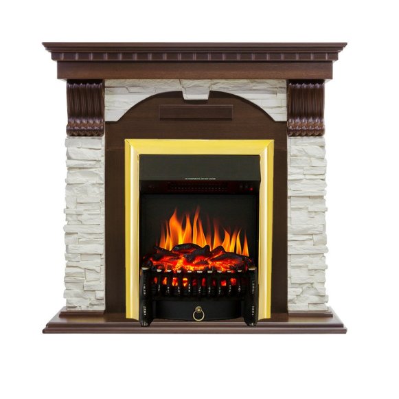 Каминокомплект Royal Flame Dublin с очагом Fobos FX Brass