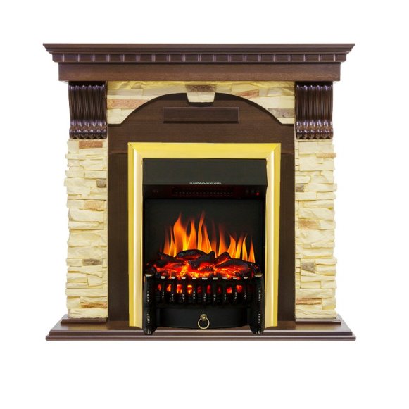 Каминокомплект Royal Flame Dublin с очагом Fobos FX Brass