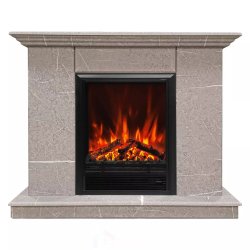 Каминокомплект Хорошие Камины Марс с очагом RealFlame Eugene мрамор