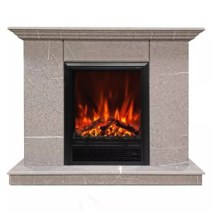 Каминокомплект Хорошие Камины Марс с очагом RealFlame Eugene мрамор