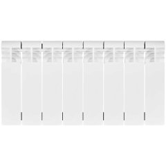 Биметаллический радиатор отопления Stout Vega 200 8 секций боковое подключение белый RAL 9016