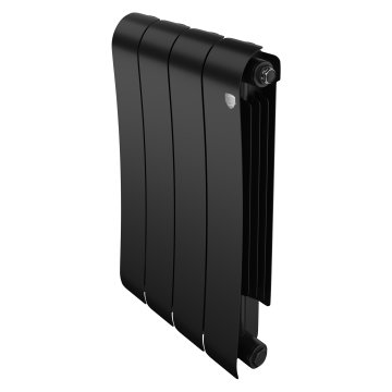 Биметаллический радиатор отопления Royal Thermo Infinity 500 4 секции Noir Sable
