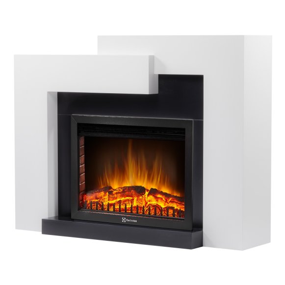 Изображение товара Каминокомплект Firelight Tetris 25 с очагом BFP/P-2520 белый/серый