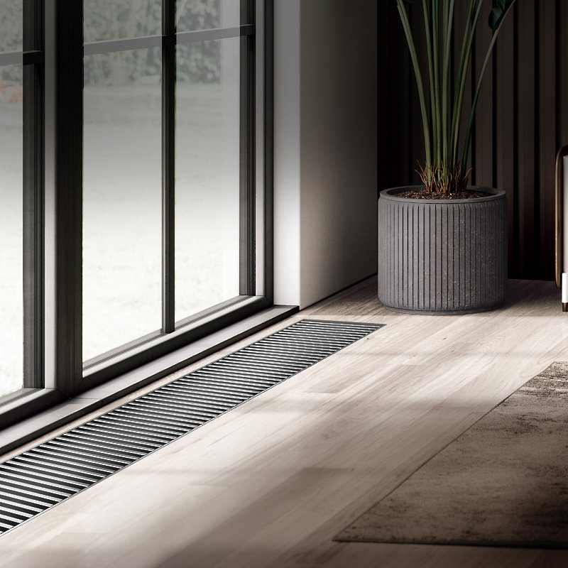 Внутрипольный конвектор Royal Thermo Atrium 75/250/2000-DG-U-NA