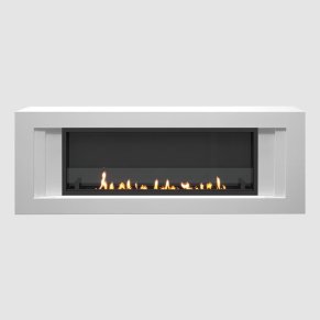 Встроенный портальный биокамин SteelHeat Line Long стекло стемалит