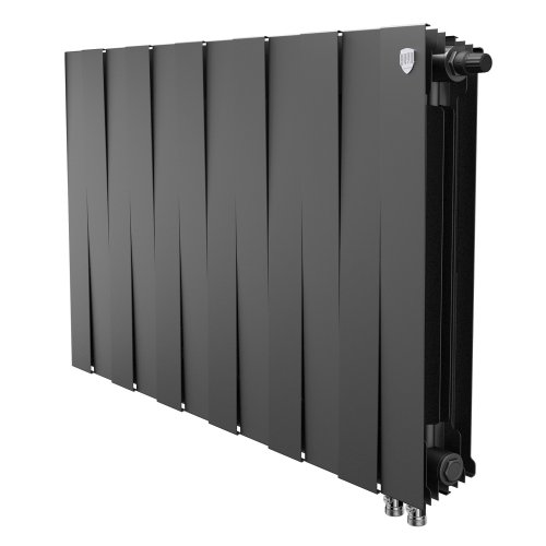 Биметаллический радиатор отопления Royal Thermo PianoForte 500 черный VR80 12 секций Биметаллический радиатор отопления Royal Thermo PianoForte 500 черный VR80 12 секций
