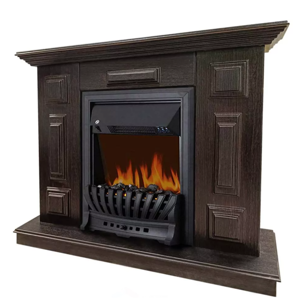 Каминокомплект Хорошие Камины Юпитер с очагом Royal Flame Aspen Black венге — фото 2