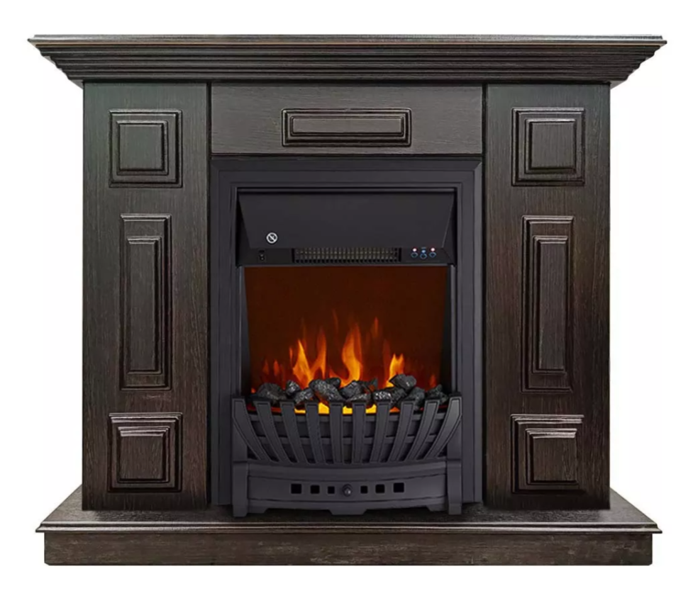 Каминокомплект Хорошие Камины Юпитер с очагом Royal Flame Aspen Black венге — фото 1