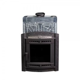 Печь банная PROMetall Атмосфера L в облицовке Талькохлорит Узор №7