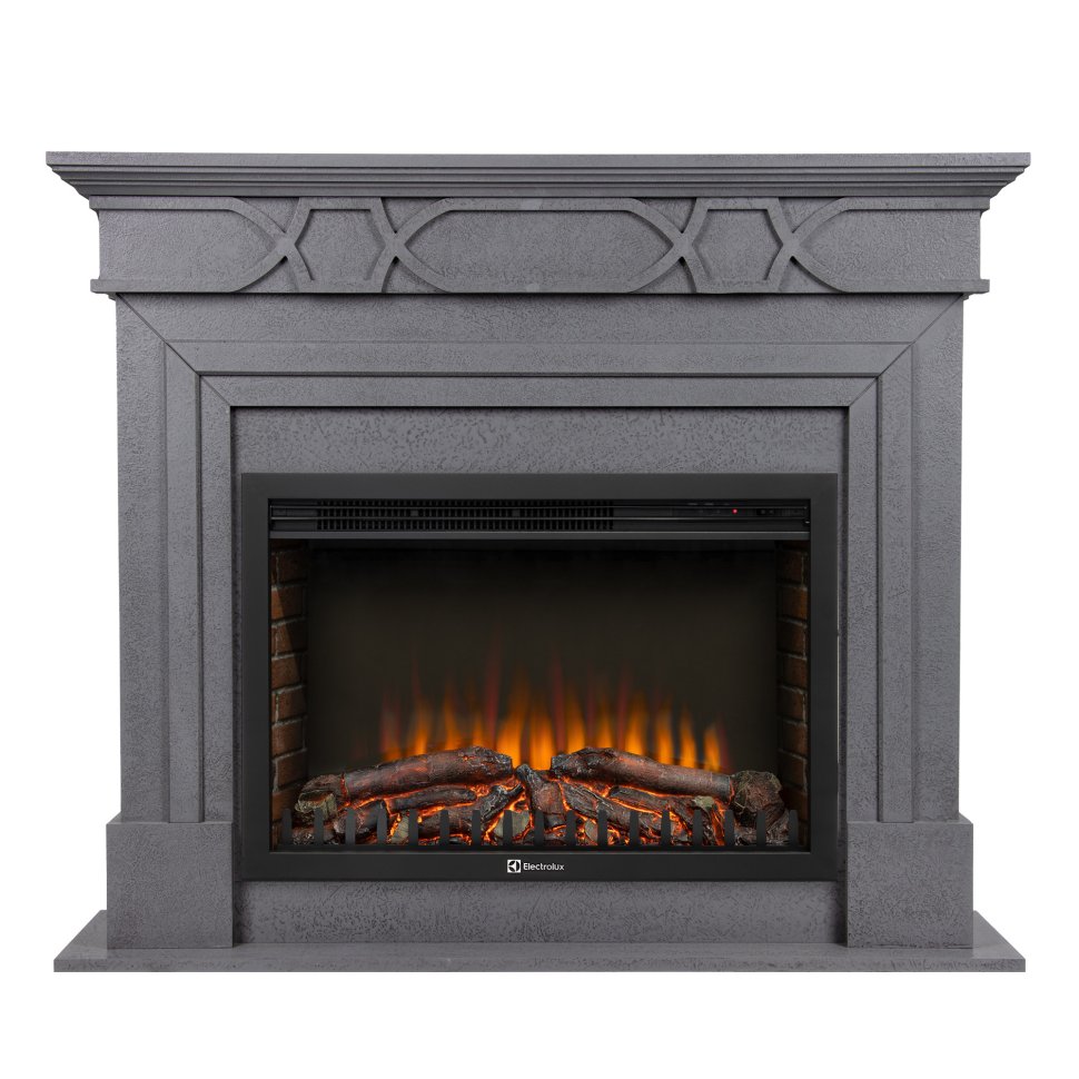Каминокомплект Firelight Antico 30 с очагом Electrolux EFP/P-3020LS N серый — фото 1