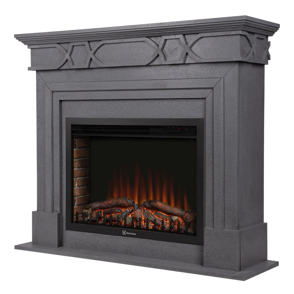 Каминокомплект Firelight Antico 30 с очагом Electrolux EFP/P-3020LS N серый — фото 2