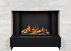 Каминокомплект Dimplex Tokyo с очагом Cassette 600 LNH-INT (с дровами) скол камня лайт