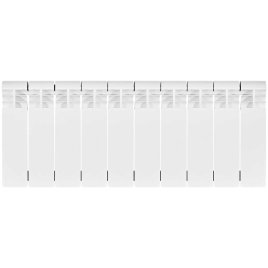 Биметаллический радиатор отопления Stout Vega 200 10 секций боковое подключение белый RAL 9016