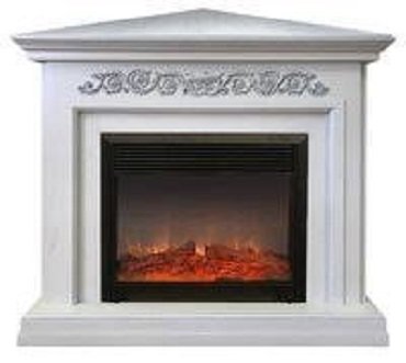 Каминокомплект RealFlame Leticia Corner 26 WT с очагом Moonblaze Deluxe