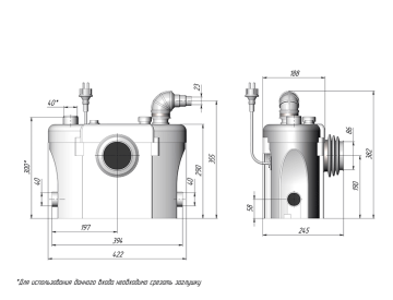 Насосная станция Unipump Sanivort 605 M