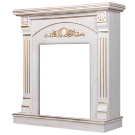 Портал Firelight Barocco Classic белый дуб с золотой патиной