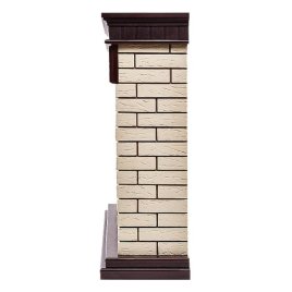 Портал Firelight Bricks 30 камень бежевый/шпон темный дуб