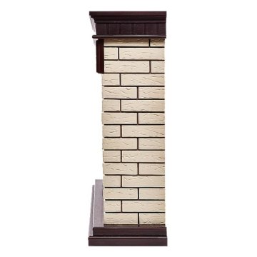 Портал Firelight Bricks 30 камень бежевый/шпон темный дуб