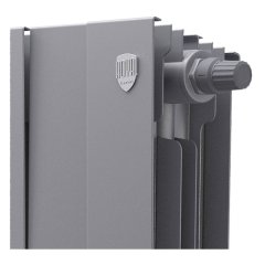Биметаллический радиатор отопления Royal Thermo PianoForte 500 VDR80 8 секций Silver Satin